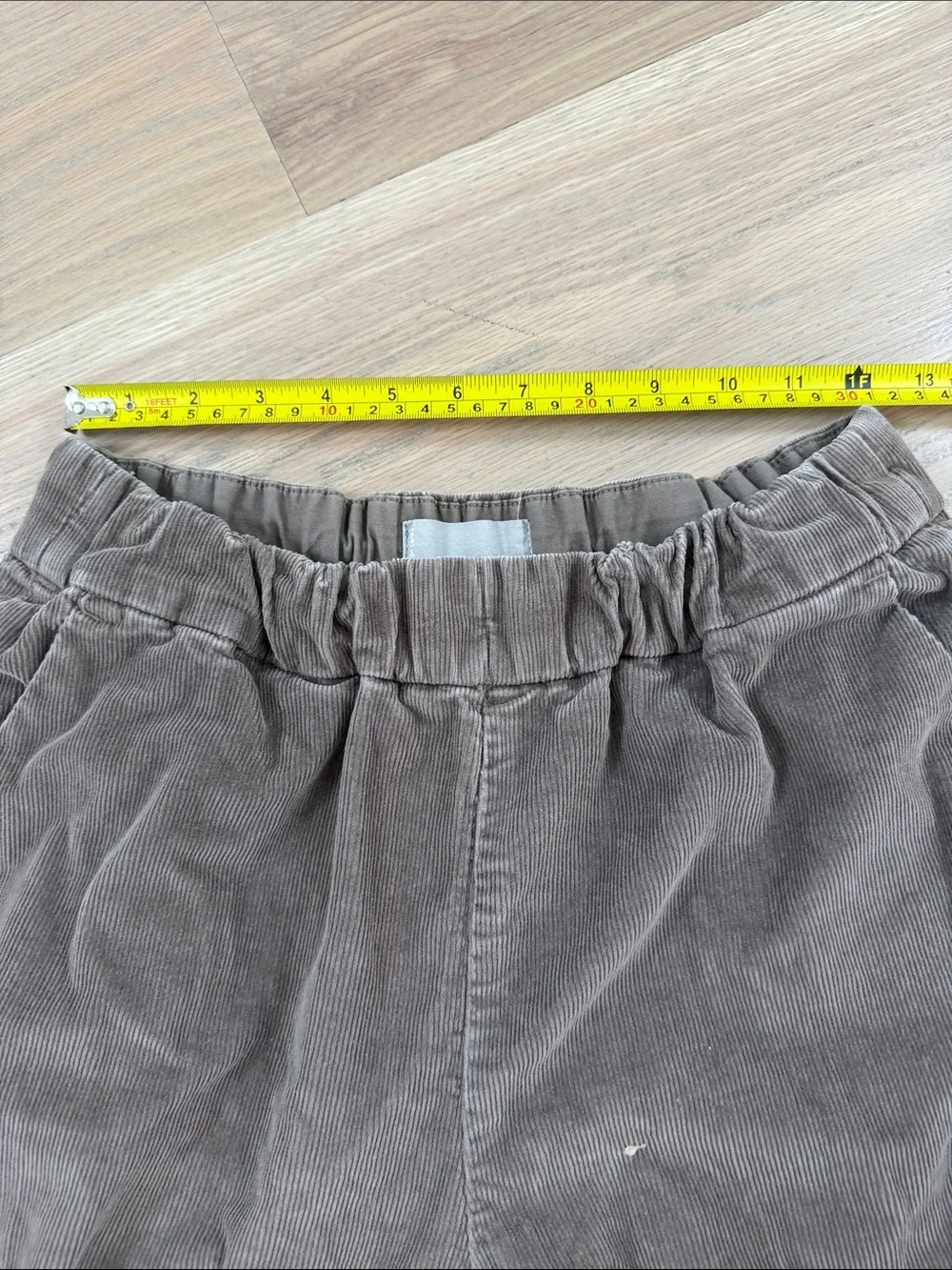 Everlane Corduroy Wide Leg Pull On Pants Taupe Brown Size 8